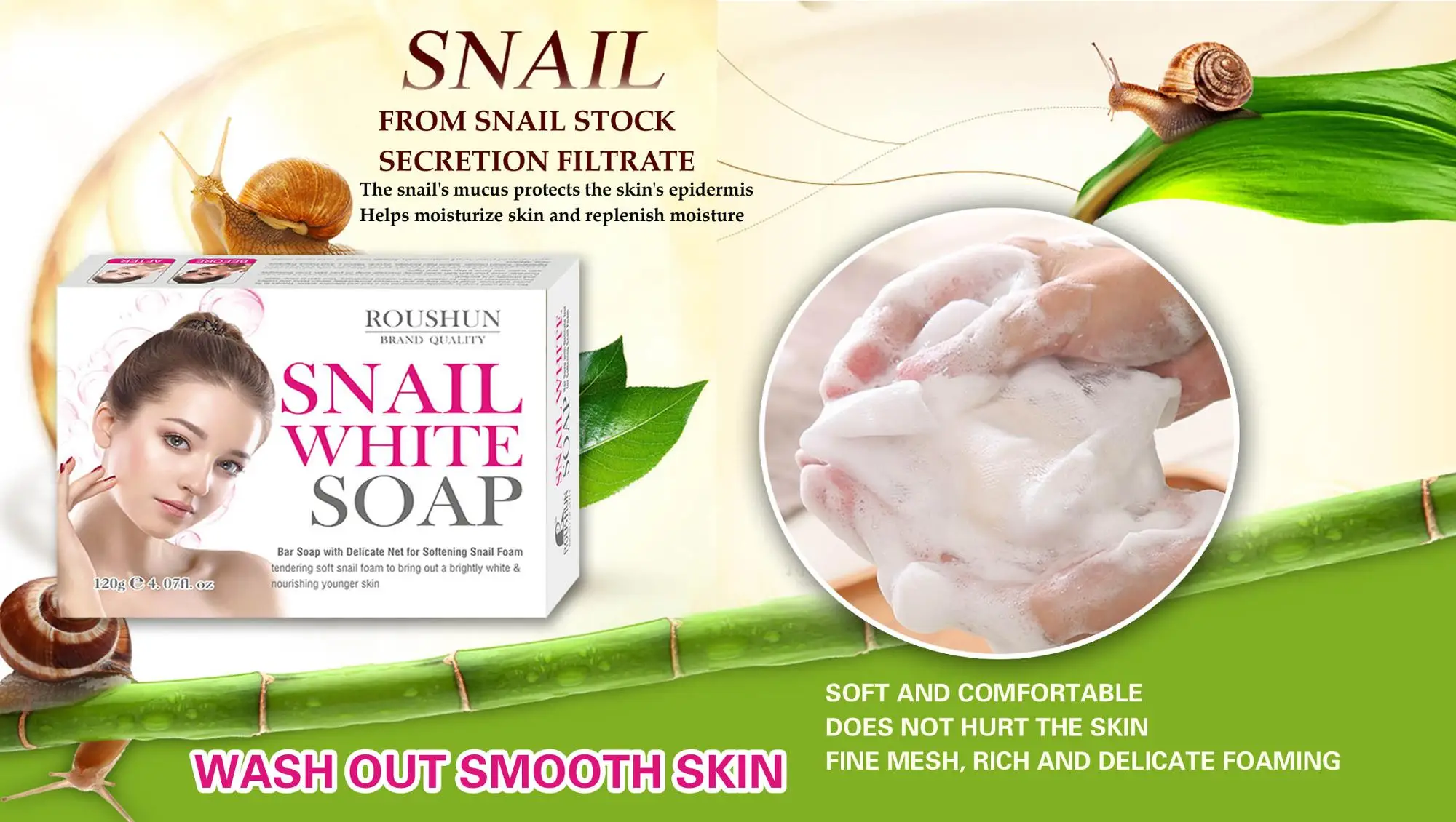 Snail White Premium Formula For Clear Skin Acne,Freckles,Dark Spots
