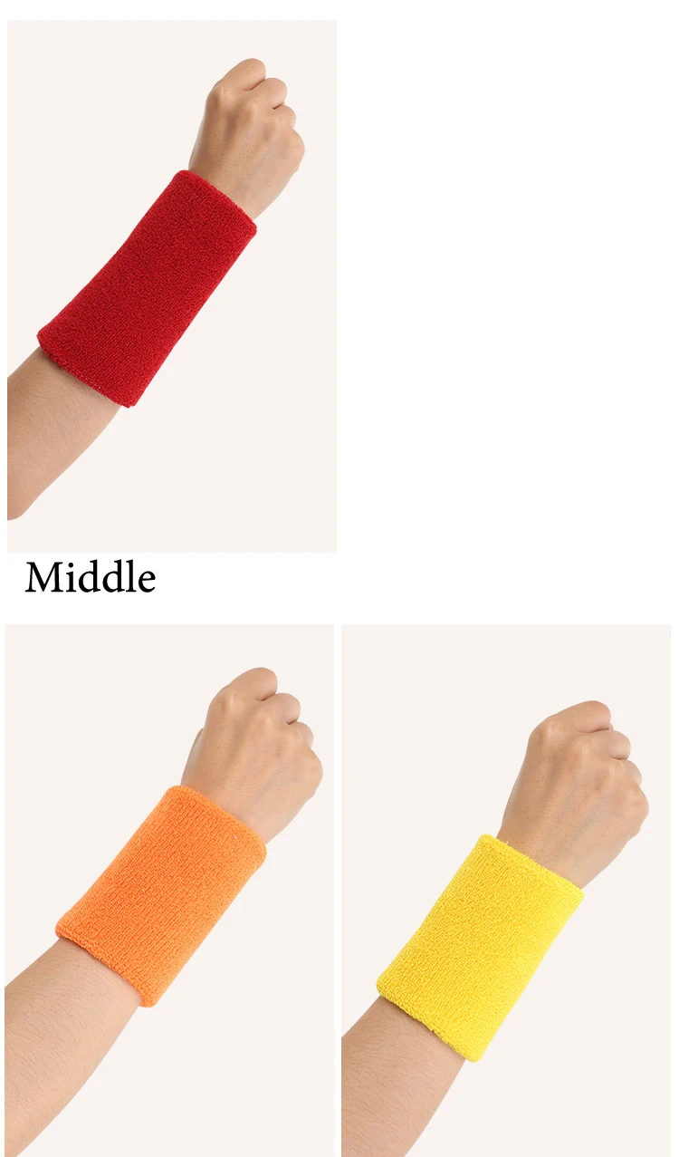 Cotton Sport Towel wrist sweatband hand band for gym badminton tennis sweat wrist support brace Sleeve