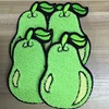 Stock sold fruit pear apple towel embroidery patches
