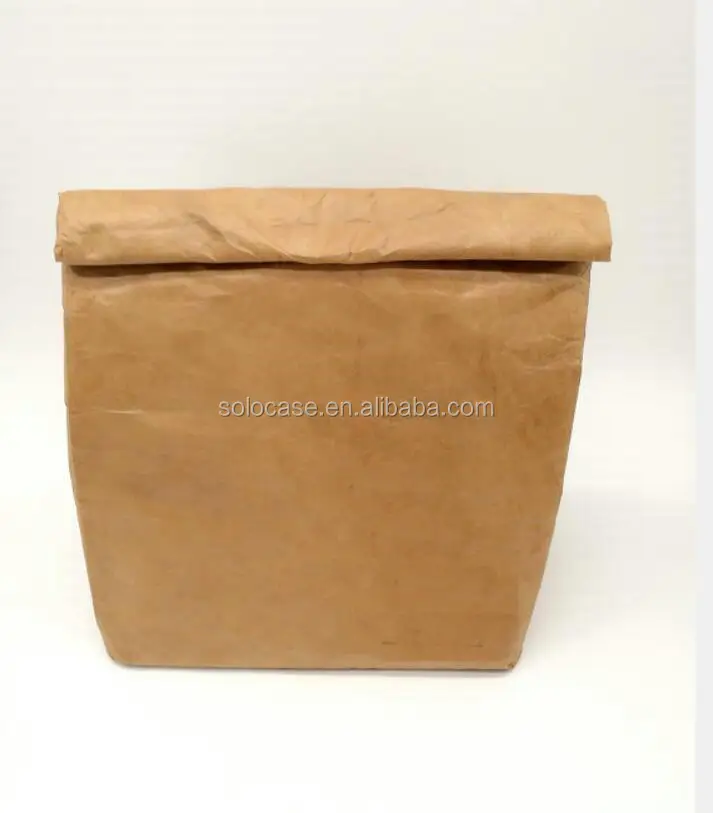 Large Reusable Brown Paper Cooler Bag