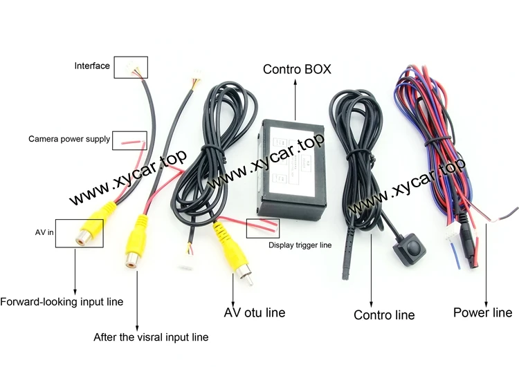 Car front and rear view camera control box system xy 3027 схема подключения