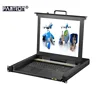 USB cable VGA 8 port 19 inch LCD KVM switch