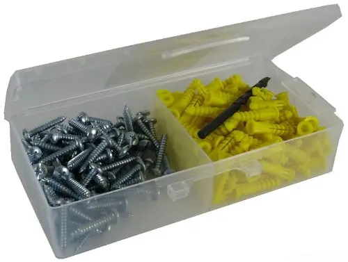 L.H. Dottie 2AK Anchor Kit, 10 by 1-Inch Length Screw, 122 Anchor, Yellow