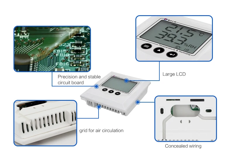 Cheapest wall mount temperature and humidity sensor EE10 - Renke