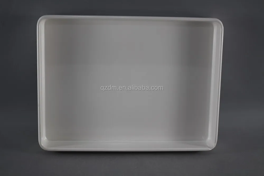 10" Melamine white tray , White hotelware tray