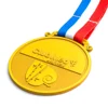 High quality gold custom made blank metal medal