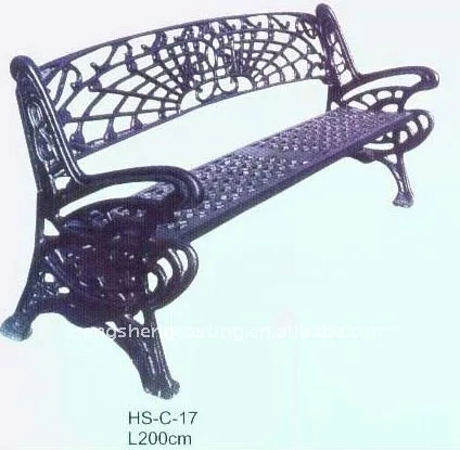 Hierro fundido banco de jardín barato bancos del parque bancos patio
