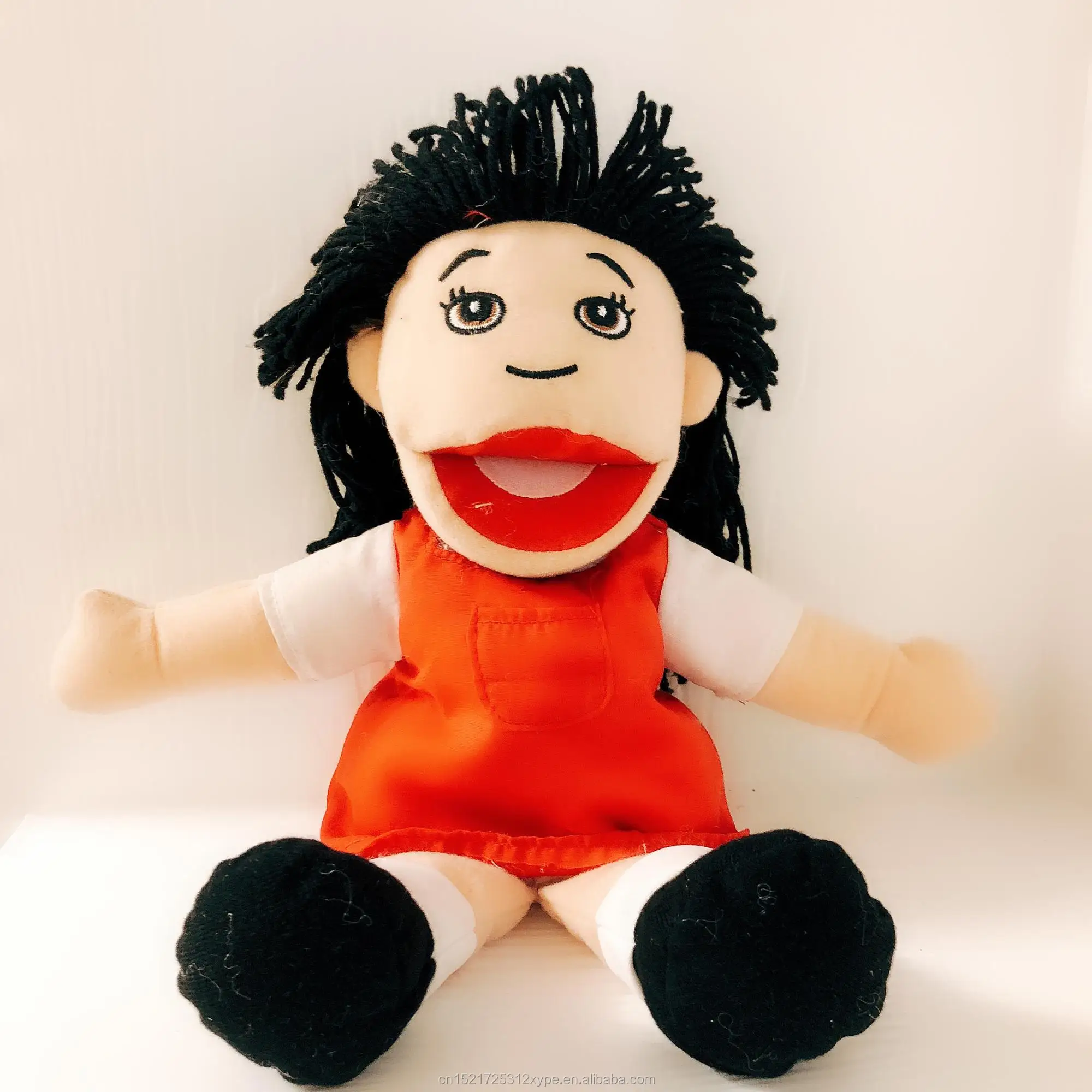 批发工厂定制卡通人物手工木偶塞满棉花