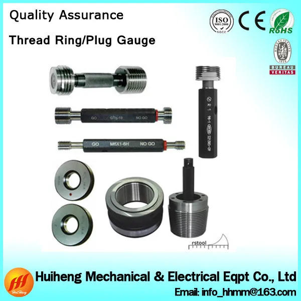 Go And Nogo Thread Gauge,Screw Ring/plug Gauge,Thread Ring Gauge /plug