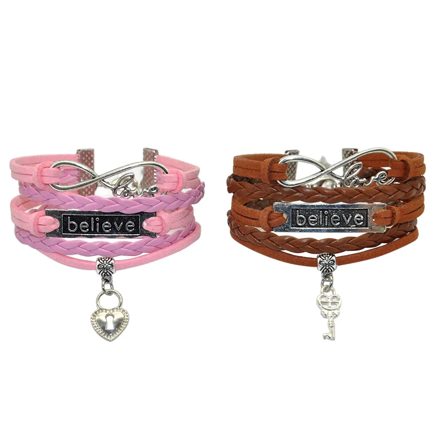 Matching Bracelets For S Find Get Quotations Hhhbeauty Infinity S I Believe Bracelet She Believed Matching Distance Bracelets For Women