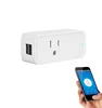 Smart home US plug smart wifi plug factory sale 2 usb