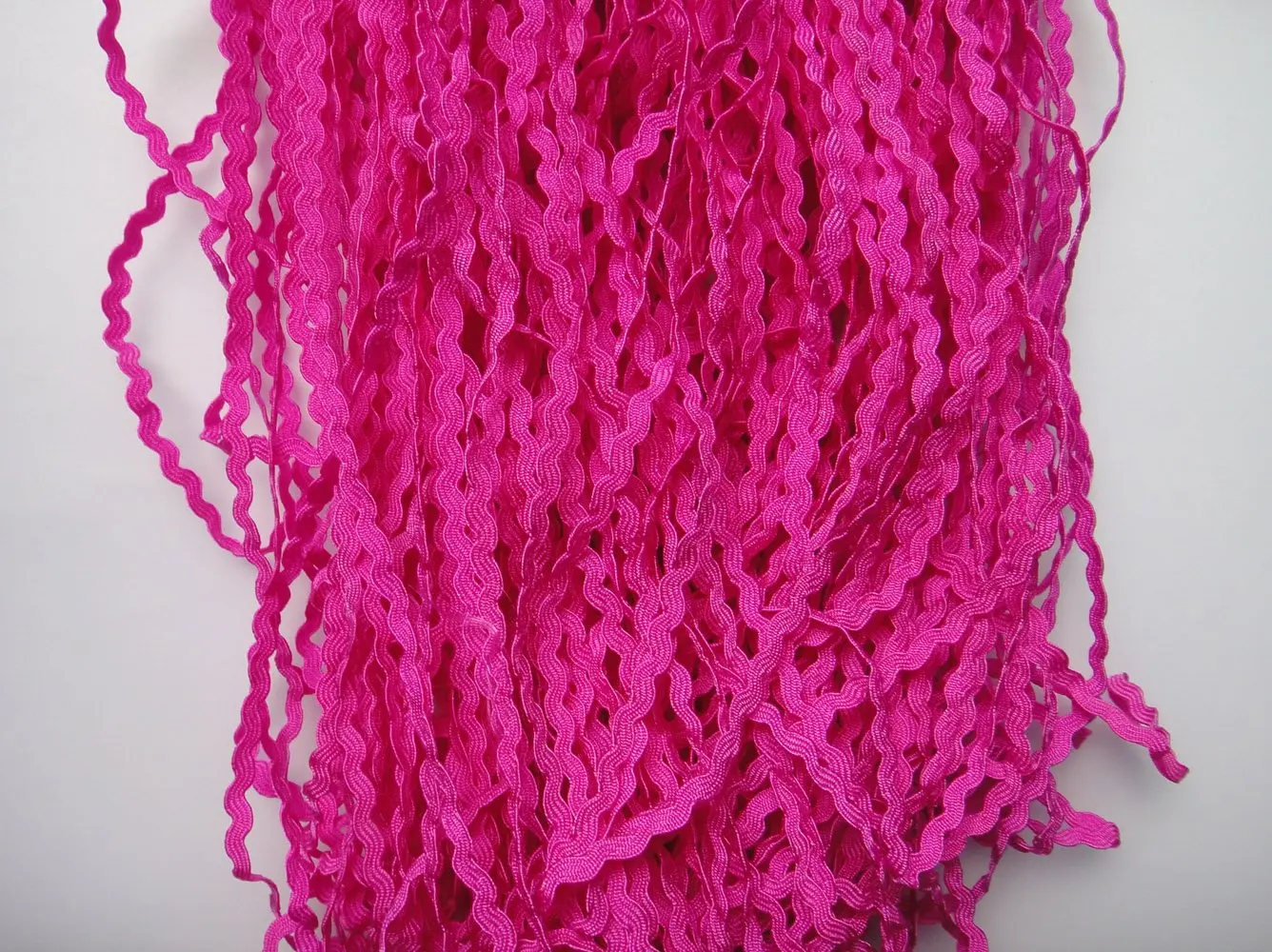 Lyracces Wholesale Lots 50yards Mini Woven Zigzag Rick Rack Ribbon Ric Rac Trims Scrapbooking Dressmaking 3mm, Yellow
