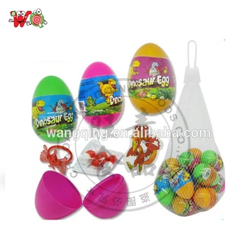 plastic eggs with toys inside