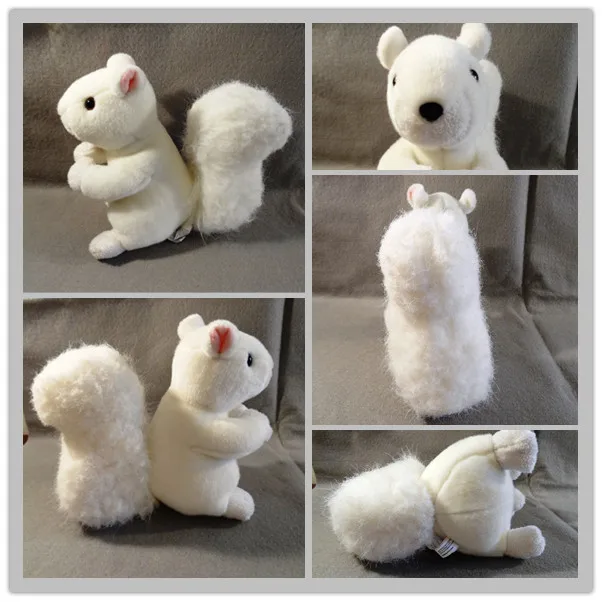 Cute Design Small Wholesale Cheap Stuffed Animal Plush White Squirrel