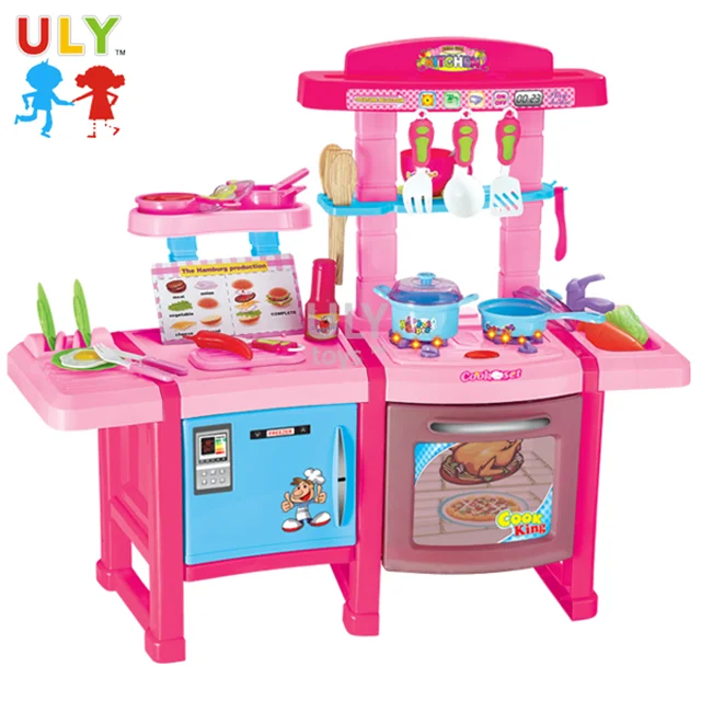 large plastic toy kitchen