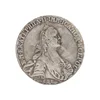 Russian double-headed eagle coin commemorative coin collection, 1766 silver dollar