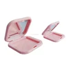 Private label empty single pan magnetic plastic material blush case