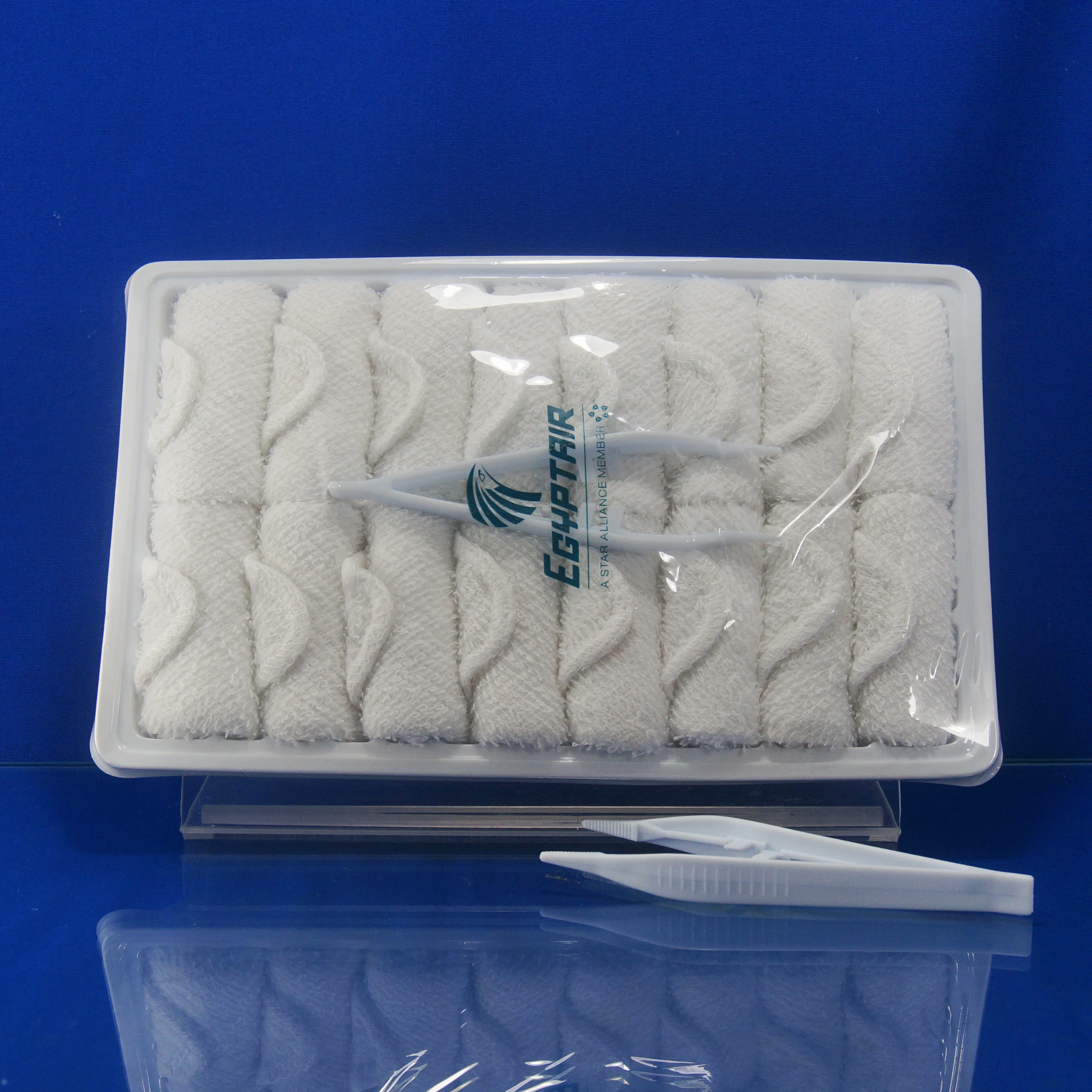cotton white airline hot disposable towel