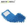 Flat mop head for house cleaning, microfiber mop refill