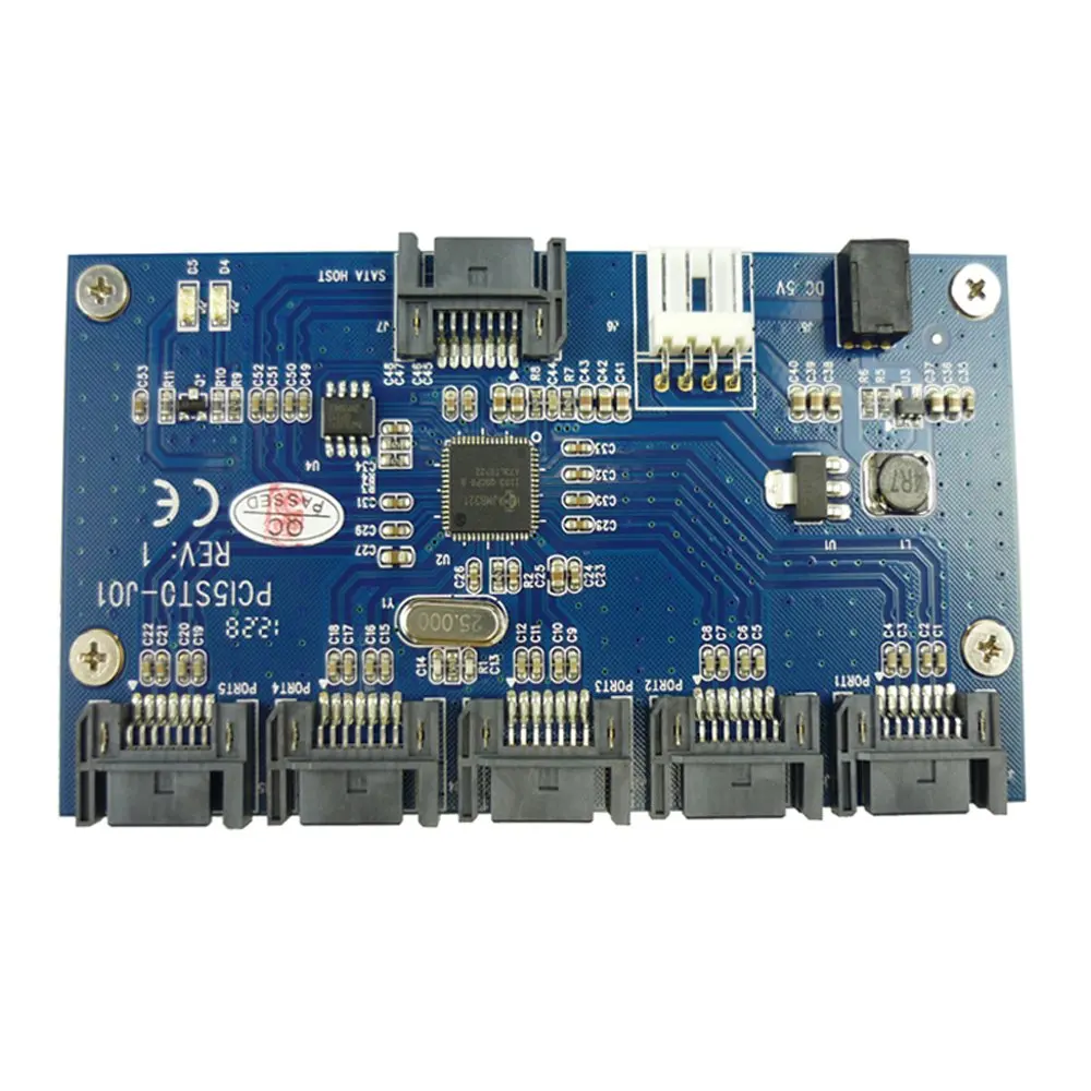 Eleduino 1 Turn 5 SATA Expansion Card SATA Port Multiplier SATA Adapter Card Suport Banana Pro/Banana P