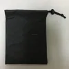 draw string type shoe bag with button,small travel laundry bag,dust design black polyester drawstring bag