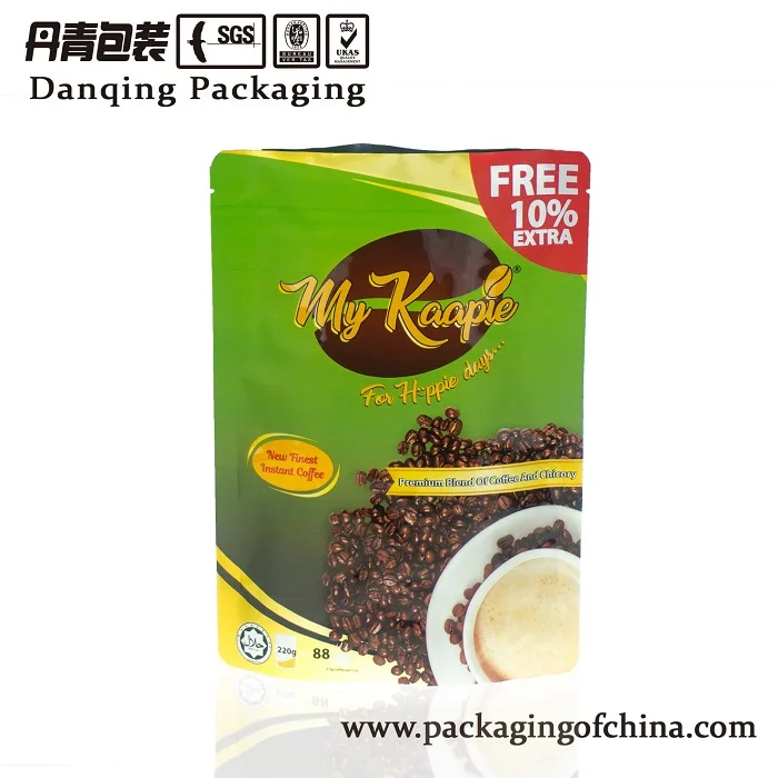 DQ PACK flexible packaging plastic coffee bag for coffee bean made in China