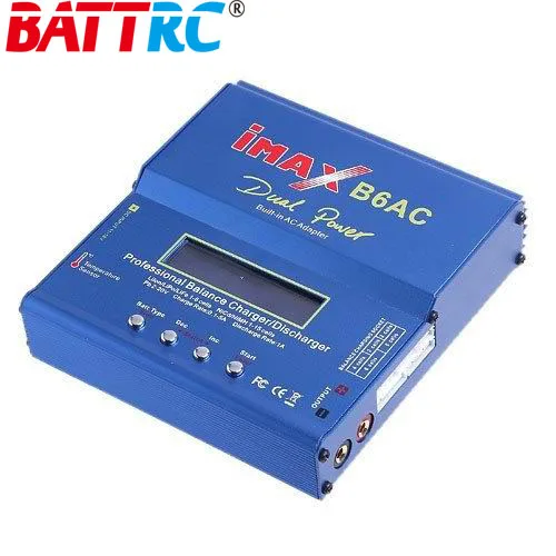 Charger And Battery IMAX B6AC 80W 6A Updated Balance Charger Discharge For Lipo/Li-ion/LiFe/NiMh Battery