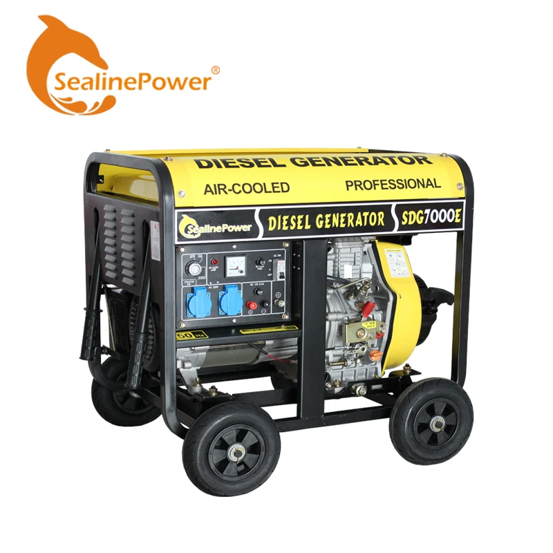 Ac Output 7kw Generator Set With Open Frame Match 192f Diesel Engine Factory Direct Sale Cheap