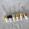 Glass dropper caps with glass Pipette aluminium collar rubber top