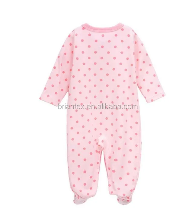 Briantex New Fashion Cheap Price Printing Newborn Baby Clothes Pajamas