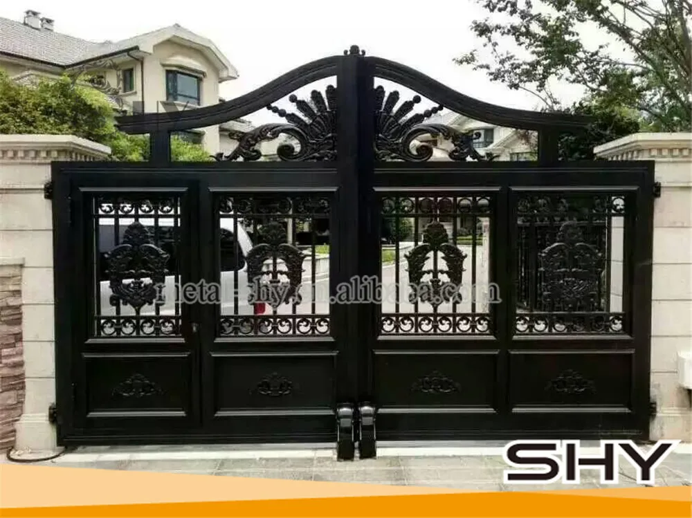 Factory Decorative Swing Aluminum House Gate Grill Design - Buy House ...
