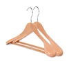 Chinese export luxury custom logo wide wood clothes hanger