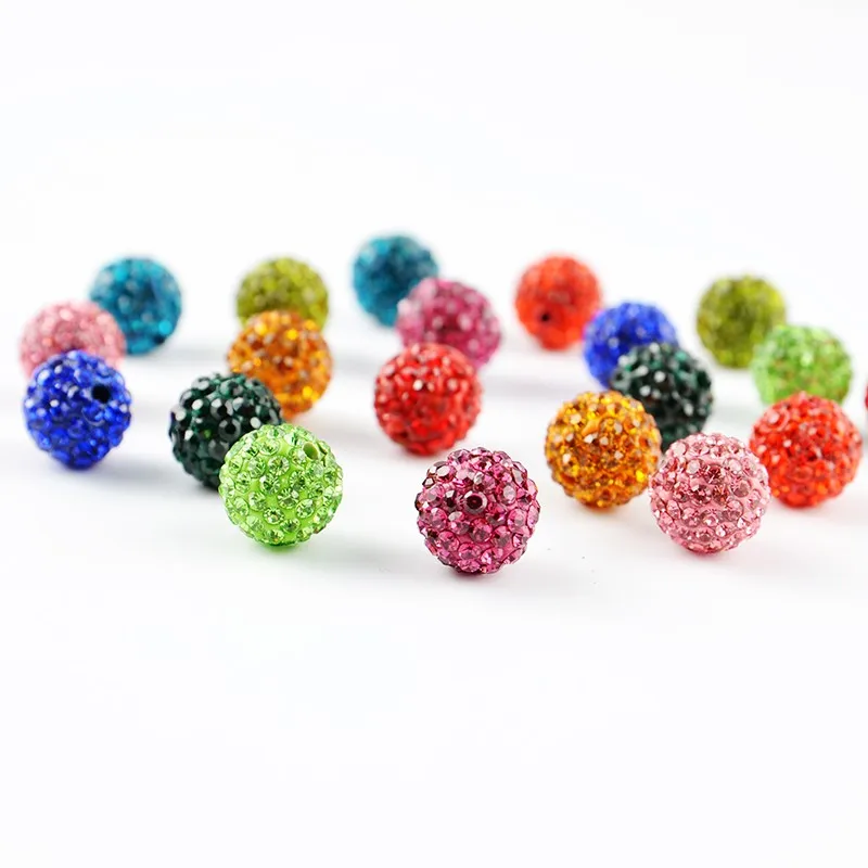 Rhinestone Ball Beads For Earring Making 10mm Rhinestone Crystal Ball