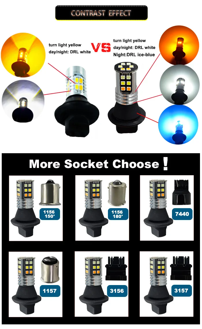 Guangdian Led Drl 30smd Replacement For Front Signal Light Led Signal Bulbs Automotive 3030 Chip