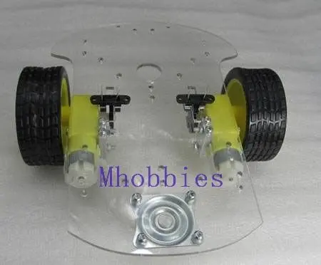 Free shipping Programmable robot chassis 2WD robot Mobile platform with code disc and trough type photoelectric