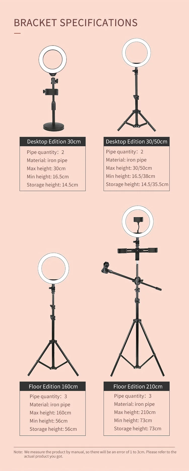 NEW ARRIVAL Multi-Camera Beauty Ring Light For Live Streaming