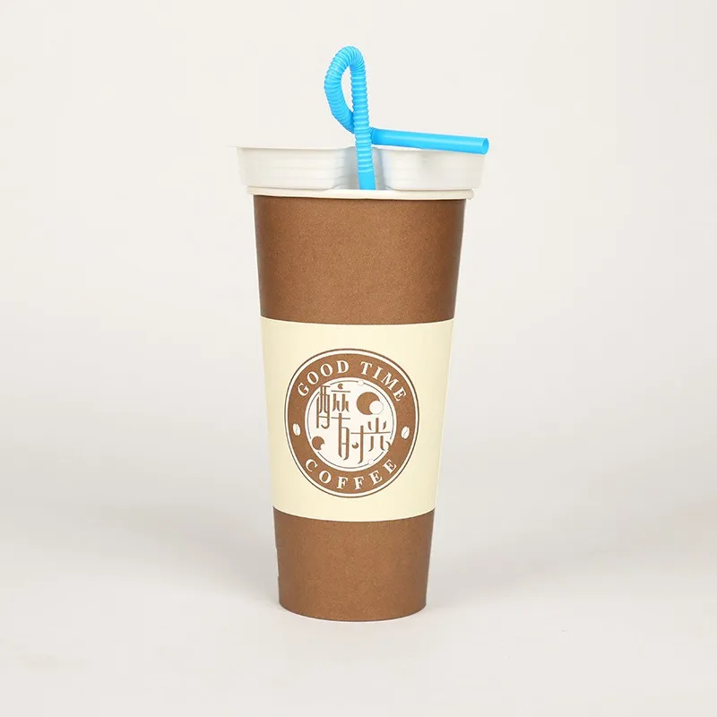Disposable Paper Snack Drink Cup With Straw Buy Paper Cup,Snack Paper