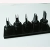 acrylic barbershop air blower display rack with 5 slots for blower head