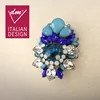 New design fancy elegant jewelry poppy brooch for wedding invitations