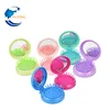 New Color Portable Mini Folding Massage Comb Airbag Massage Round Travel Hair brush With Mirror Anti-static Comb