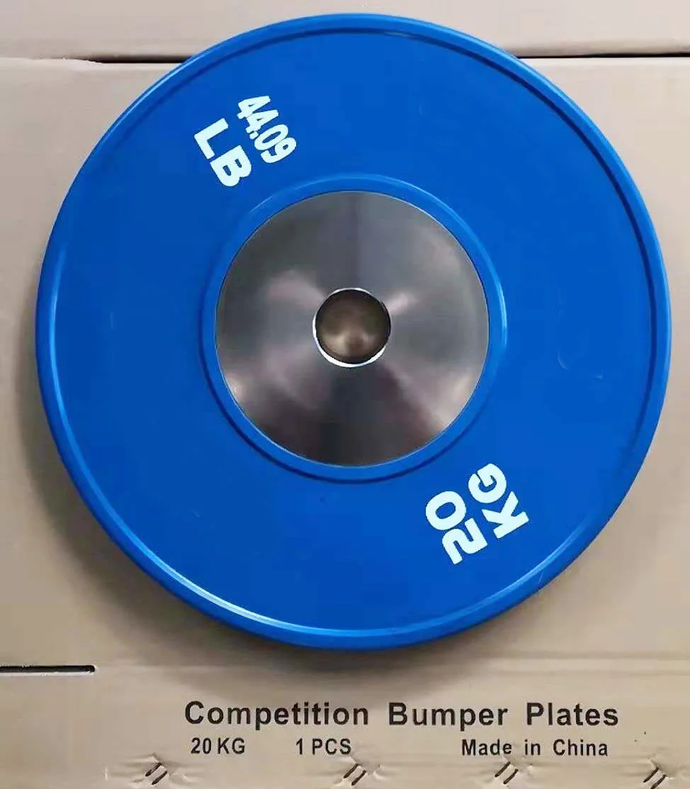 China Wholesale Cheap Gym Used Barbell Rubber Competition Bumper 50mm