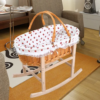 A Safe Solid Wood Baby Crib Handmade Baby Cribs With Wooden Legs