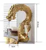 Bathroom sanitary ware handle brass dragon double hole basin faucet