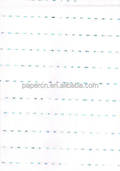Custom Special Invisible Fiber Paper With Silver Security Thread