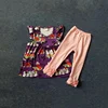 The children put on colorful cotton blouses, wholesale wholesale is now a group of girls dress set.