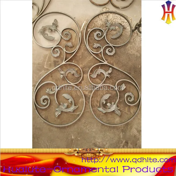 Decorative Wrought Iron Door Window Panel,Iron Craft Flower Plate For