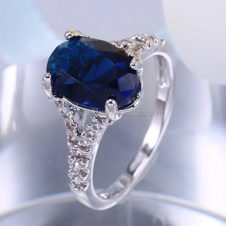 blue garnet ring