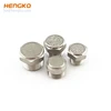 HENGKO customized High quality sintered stainless steel motorcycle pneumatic exhaust flat muffler filter