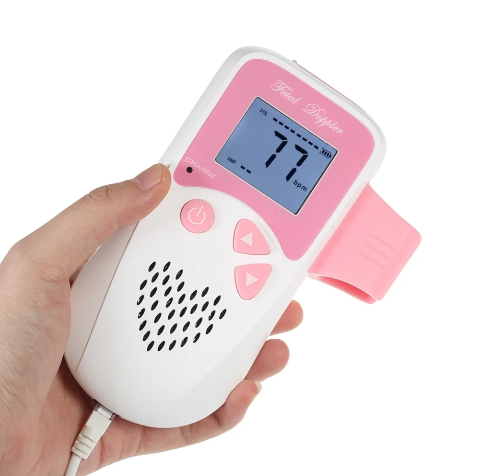Baby Heart Rate Monitor Handheld Ultrasonic Fetal Doppler Ce Fda Approved 2.5 Mhz Frequency