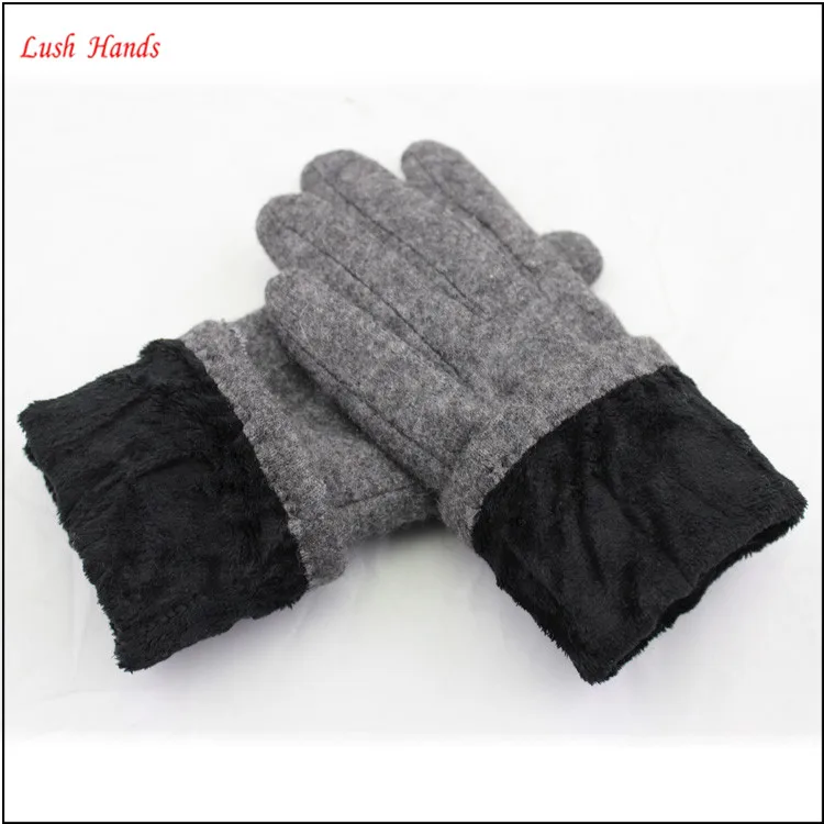 High quality fashion woolen gloves for women
